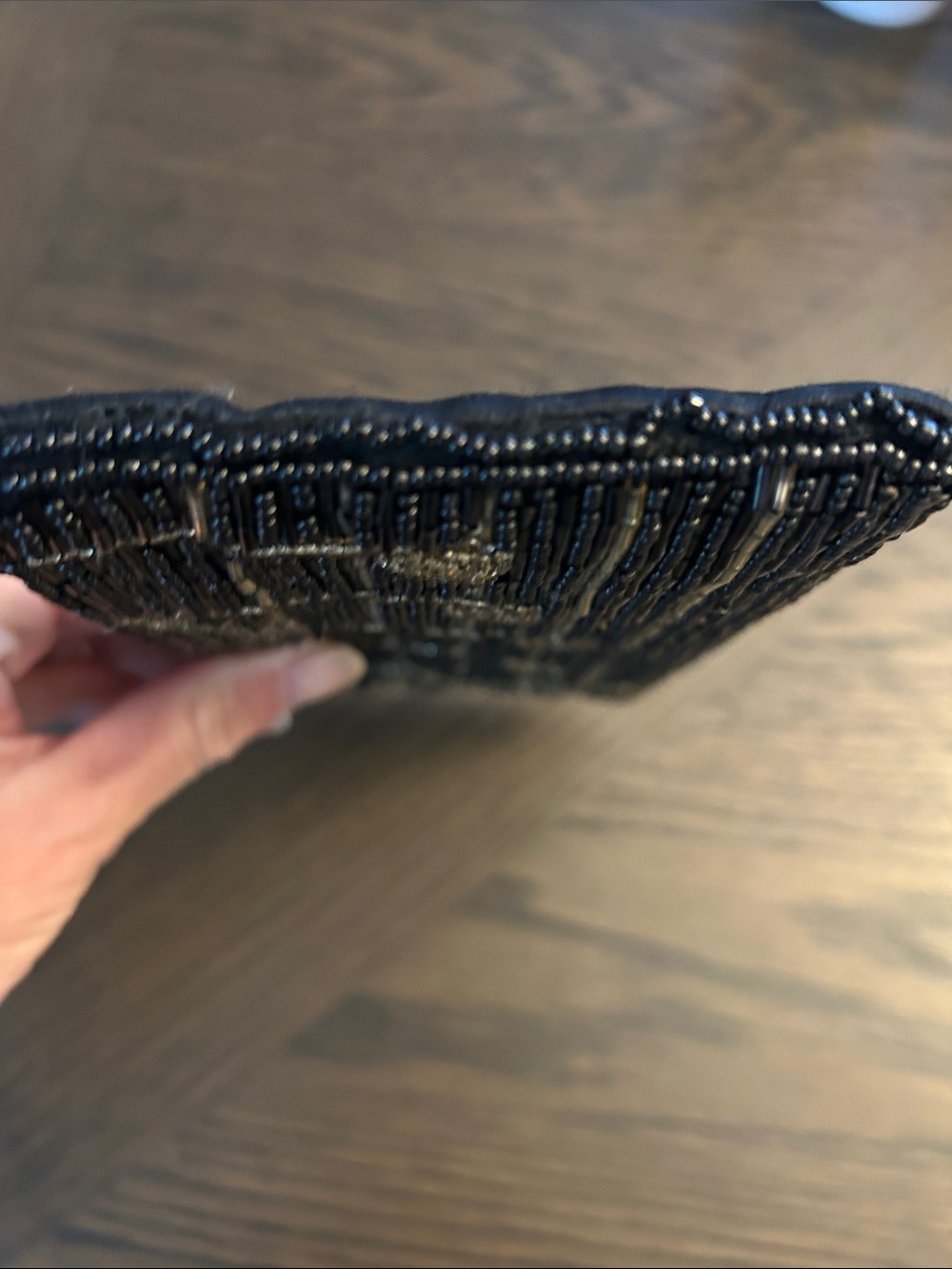 Vintage Beaded Artisan Musical Notes Clutch LIKE NEW NO CALLOUT - Picture 6 of 9